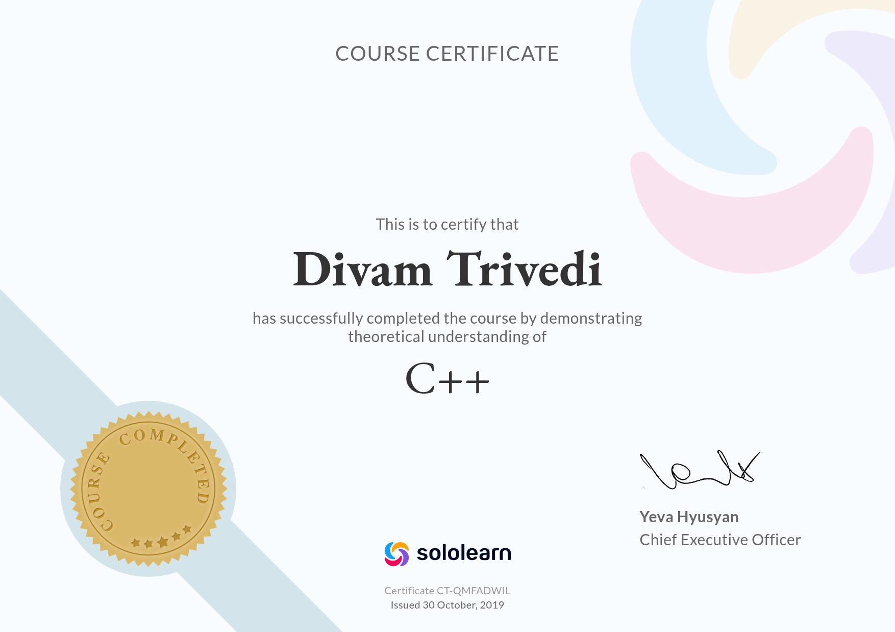 C++ Certificate